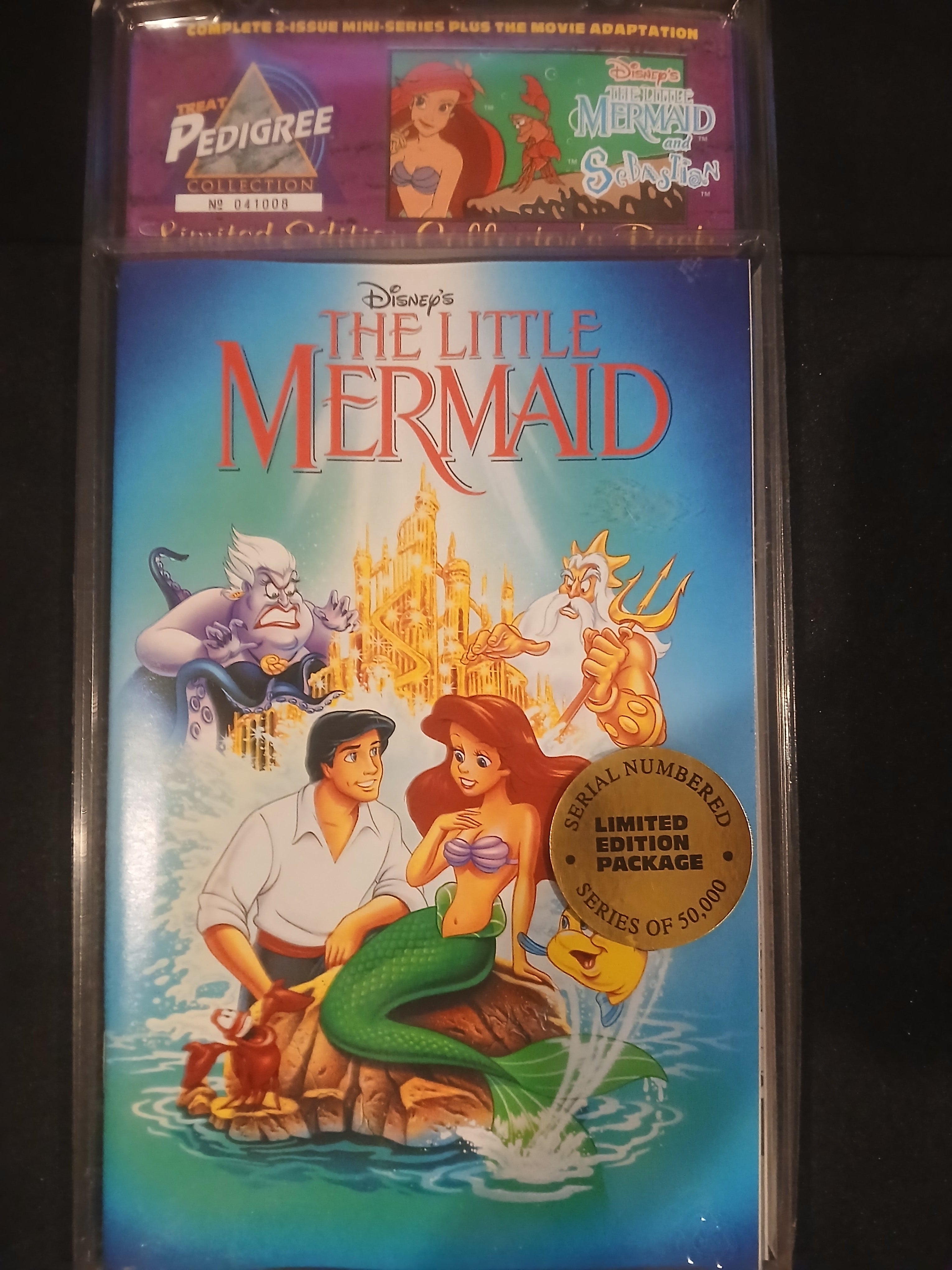 1992 Treat Pedigree Sealed 3-Issue Limited Edition Comic Pack Banned Cover Art From The Little Mermaid