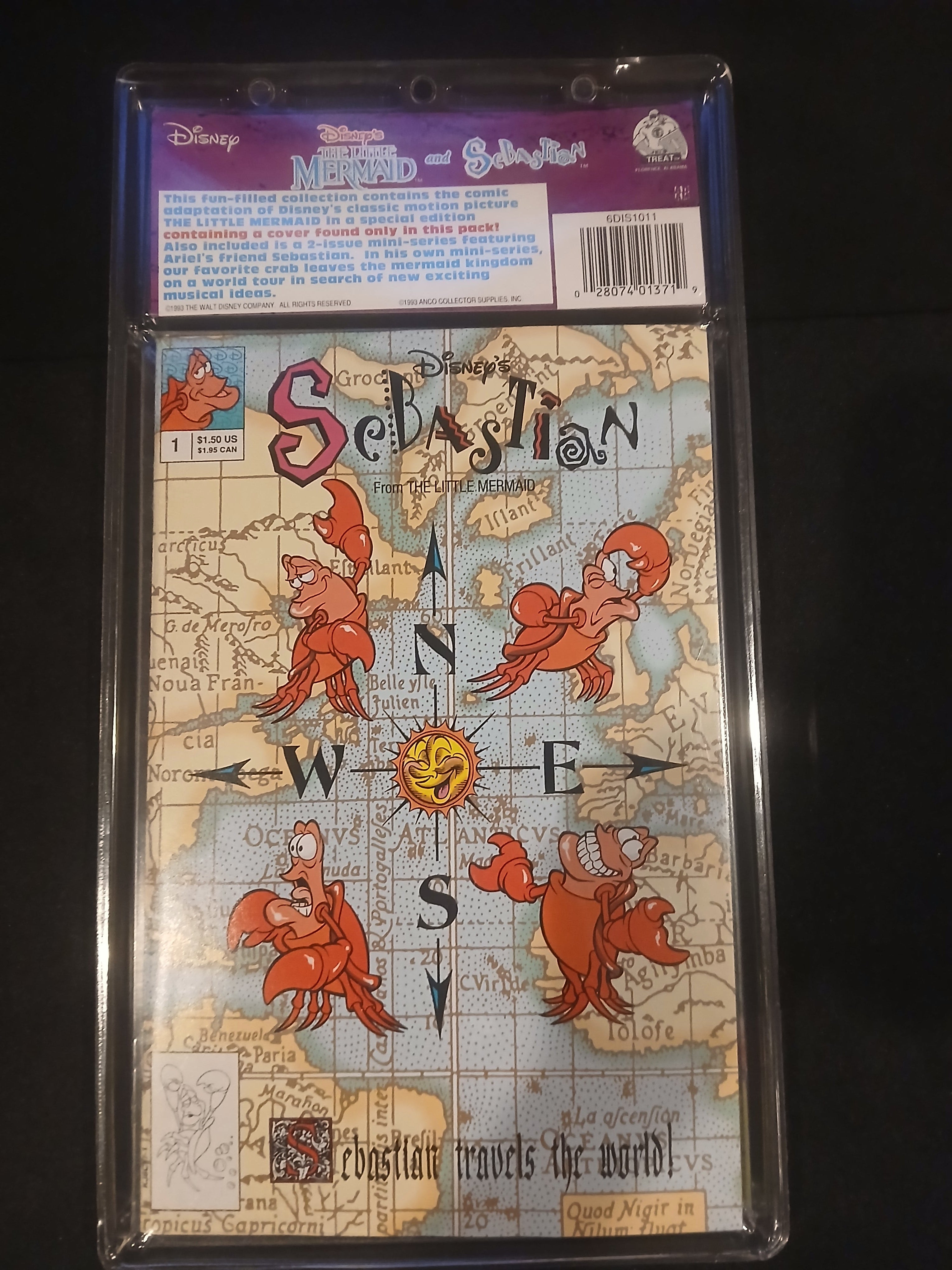 1992 Treat Pedigree Sealed 3-Issue Limited Edition Comic Pack Banned Cover Art From The Little Mermaid