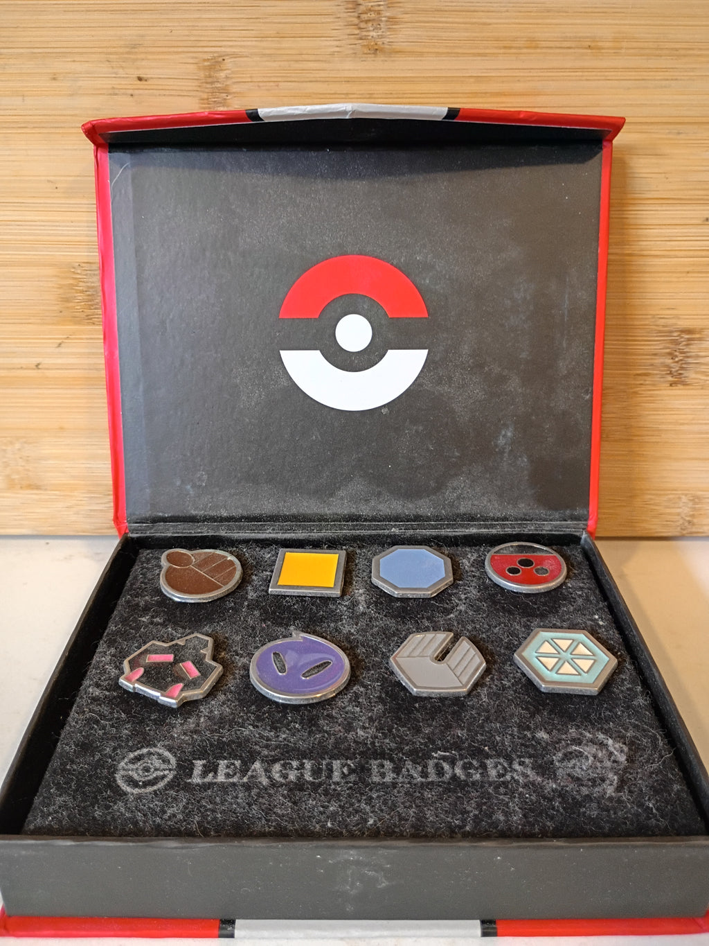 Pokémon Johto League Gym Badges Complete Set of 8