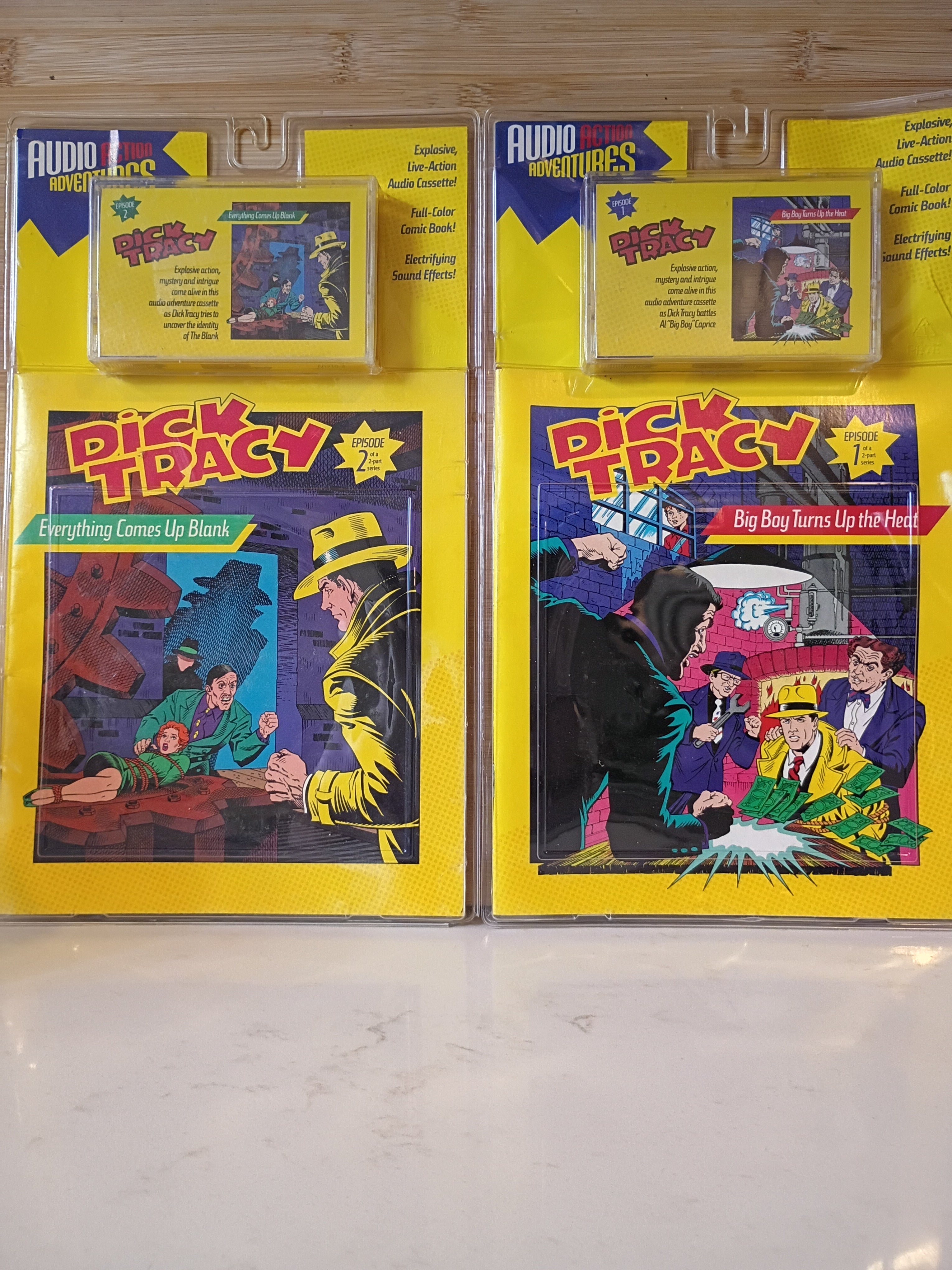 1990 Disney Audio Action Adventure Set Episodes 1 & 2 – Sealed, Damaged Packaging